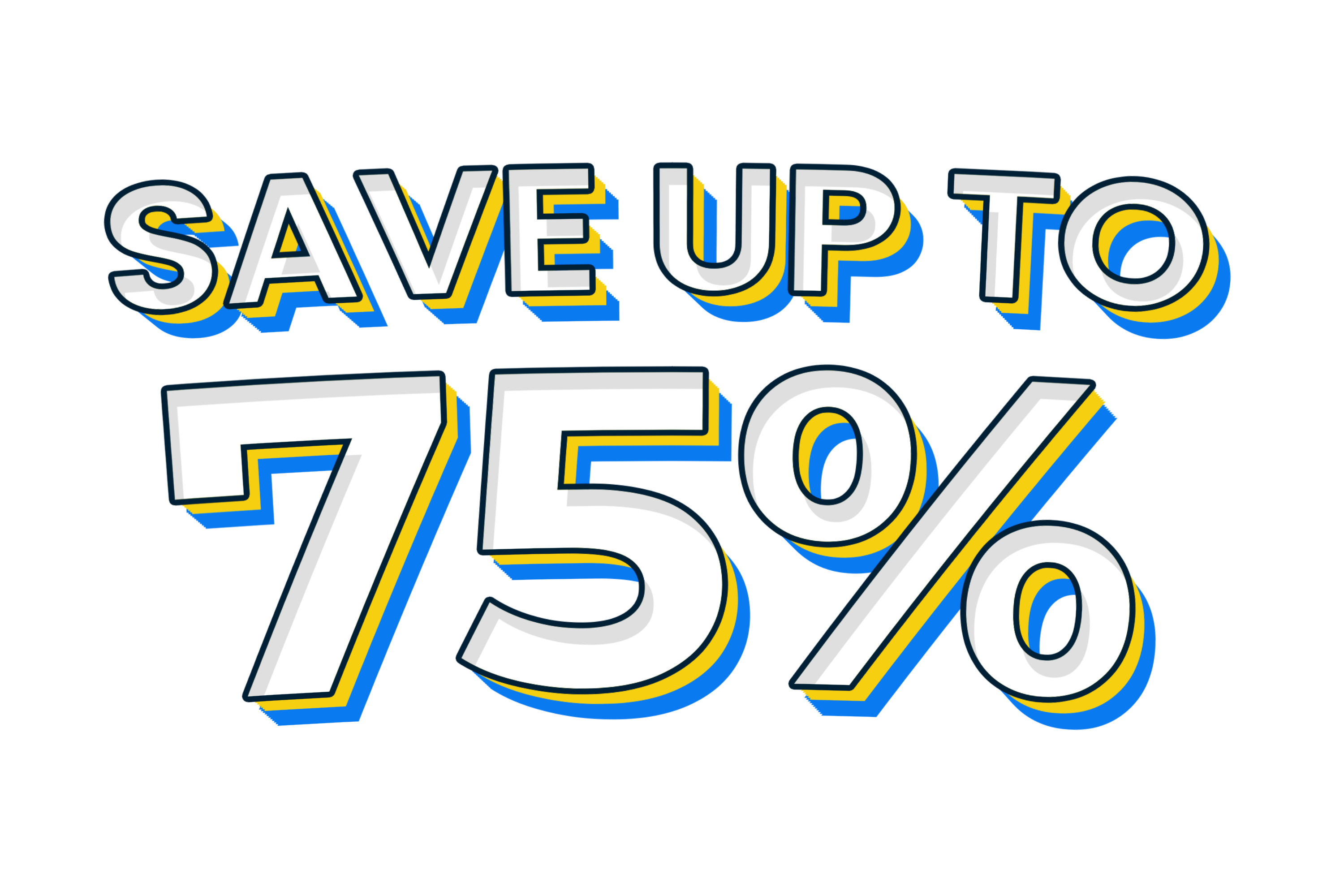 Save Up To 75%